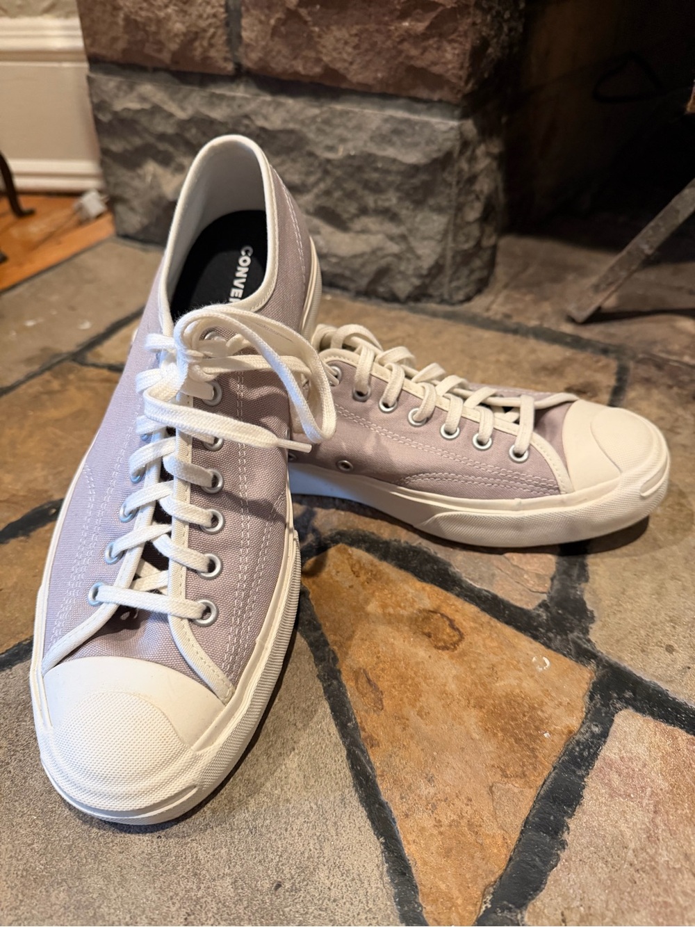 Converse SIZE 11 Grey Canvas Low-Top Sneakers with White Trim/women’s or men’s
